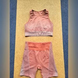 Fabletics Shorts & Sports Bra Set